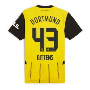 Billiga Borussia Dortmund Jamie Bynoe-Gittens #43 Hemmatröja 2024-25 Kortärmad